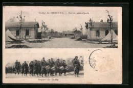 CPA Sissonne, Sortie Principale, Départ Du Camp  - Sissonne