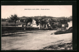 CPA Montreuil-aux-Lions, Route De Paris  - Other & Unclassified