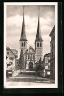 AK Luzern, Partie An Der Hofkirche  - Luzern