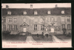 CPA Oulchy-le-Chateau, Facade Du Presbytère, Ruines Du Chateau Des Comtes De Champagne, Prieuré Renaissance  - Other & Unclassified