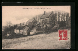 CPA Laffaux, L`entrée De La Place Et La Descente  - Sonstige & Ohne Zuordnung