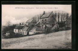 CPA Laffaux, Entrée De La Place Et Descente à L`Église Avant La Guerre  - Sonstige & Ohne Zuordnung