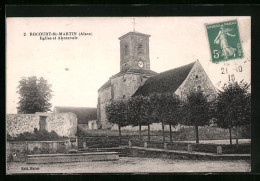 CPA Rocourt-St-Martin, Eglise Et Abreuvoir  - Other & Unclassified