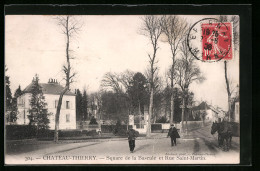 CPA Chateau-Thierry, Square De La Bascule Et Rue Saint-Martin  - Chateau Thierry