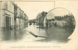 17)   SAINTES  - Inondations De Saintes - Rues Denfert Rochereau Et Desmortiers - Saintes