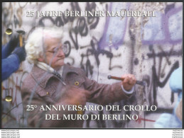 2014 Vaticano Muro Di Berlino € 2,00 Busta Filatelico-numismatica - Vaticaanstad