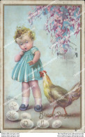 Bu90 Cartolina  Bambini Illustratore Collino Buona Pasqua 1937 - Autres & Non Classés