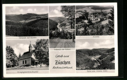 AK Züschen / Hochsauerland, Kriegergedächtniskapelle, Blick Zum Kahlen Asten, Gesamtansichten  - Andere & Zonder Classificatie