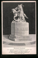 AK Alt-Frankfurt, Bismarck-Denkmal In Der Promenade Vor Dem Schauspielhaus  - Frankfurt A. Main