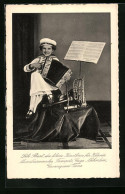 AK Lili Bart Mit Akkordeon, Trompete Und Mundharmonika  - Music And Musicians