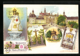 Lithographie Pribram, Kalvarie, Sv. Hory, Studanka & Tribrny Oltar  - Tchéquie