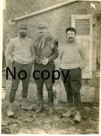 PHOTO FRANCAISE - OFFICIERS NOMMES A GROSROUVRES PRES DE FLIREY MEURTHE ET MOSELLE  GUERRE 1914 1918 - Guerre, Militaire