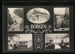 AK Borgen, Gasthaus, Innenansichten  - Suecia