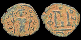 Islamic Arab Byzantine Umayyad Caliphate AE Fals - Islamische Münzen