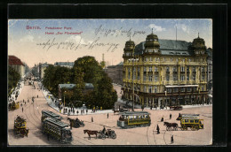 AK Berlin, Potsdamer Platz Mit Hotel Fürstenhof Und Strassenbahn  - Tram