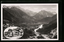 AK Hinterstein /Algäuer Alpen, Gasthof Und Pension Zum Steinadler, Panorama Mit Gaishorn, Rauhhorn Und Kugelhorn  - Sonstige & Ohne Zuordnung