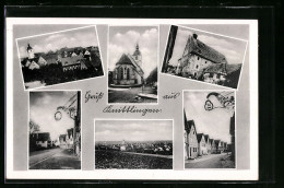 AK Knittlingen, Gasthaus, Kirche, Ortspartie  - Other & Unclassified