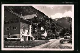 AK Hinterstein /Bayr. Allgäu, Strassenpartie Mit Gasthof Steinadler  - Sonstige & Ohne Zuordnung