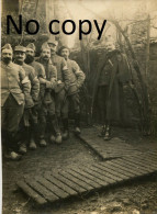 PHOTO FRANCAISE - OFFICIERS A L'INFIRMERIE A ESSEY PRES DE PULNOY - NANCY MEURTHE ET MOSELLE GUERRE 1914 1918 - Guerre, Militaire