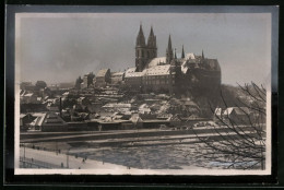 Fotografie Brück & Sohn Meissen, Ansicht Meissen I. Sa., Blick In Die Stadt Mit Albrechtsburg Und Elbe Bei Eisgang  - Plaatsen