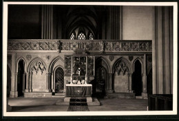 Fotografie Brück & Sohn Meissen, Ansicht Meissen I. Sa.. Lettner Mit Kreuzaltar Im Meissener Dom  - Orte