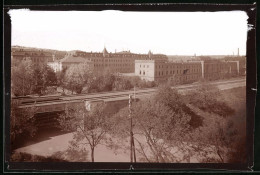 Fotografie Brück & Sohn Meissen, Ansicht Döbeln I. Sa., Eisenbahnschienen, Kaserne Des 11. Infanterie-Regiments Nr.   - Plaatsen