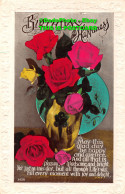 R452440 Birthday Happiness. Flowers. Postcard. 1937 - Monde