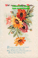 R452344 With Loving Birthday Wishes. Flowers. Postcard - Wereld