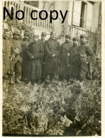PHOTO FRANCAISE - POILUS ET PRISONNIERS BAVAROIS A CHAMPENOUX PRES DE NANCY MEURTHE ET MOSELLE GUERRE 1914 1918 - Oorlog, Militair
