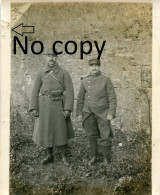 PHOTO FRANCAISE - POILUS OFFICIERS A CHAMPENOUX PRES DE AMANCE - NANCY MEURTHE ET MOSELLE GUERRE 1914 1918 - Guerre, Militaire