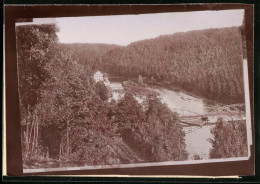 Fotografie Brück & Sohn Meissen, Ansicht Bad Elster, Amerika, Blick In Das Muldental Mit Mühle  - Places