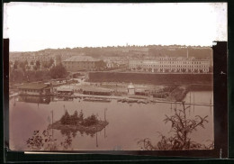 Fotografie Brück & Sohn Meissen, Ansicht Döbeln I. Sa., Blick Zur Kaserne Mit Gondelteich Im Bürgergarten  - Places