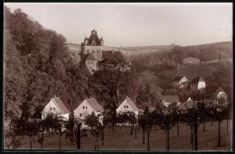 Fotografie Brück & Sohn Meissen, Ansicht Liebstadt I. Sa., Blick über Wohnhäuser Zum Schloss Kuckuckstein  - Places