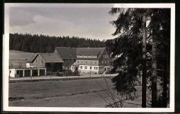 Fotografie Brück & Sohn Meissen, Ansicht Steinbach B. Johanngeorgenstadt, Blick Zum Fremdenhof Waldesruhe  - Places