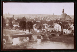 Fotografie Brück & Sohn Meissen, Ansicht Rochlitz I. Sa., Blick über Die Muldenbrücke In Die Stadt  - Places