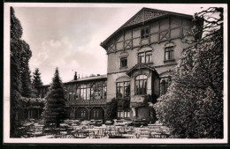 Fotografie Brück & Sohn Meissen, Ansicht Kamenz, Gartenlokal Des Hutberg-Hotel  - Lieux