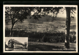 AK Häusern Im Südl. Bad. Schwarzwald, Der Ort Vom Waldrand Aus Und Das Gasthaus Zum Adler  - Other & Unclassified