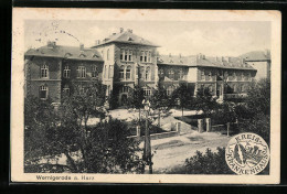 AK Wernigerode A. Harz, Strassenpartie Mit Kreiskrankenhaus  - Wernigerode