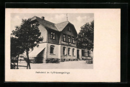 AK Rathsfeld Im Kyffhäusergebirge, Strassenpartie Mit Gasthaus Rathsfeld  - Kyffhäuser