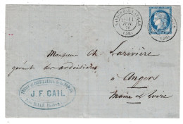 37 INDRE ET LOIRE SAVIGNE SUR LATHAN LAC TAD Type 17 Du 11/07/1876 Sur N°60 SUP - 1849-1876: Periodo Clásico