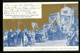 Künstler-AK Erfurt, Historischer Festzug Am 21. Aug. 1902, Gruppe Des Heiligen Bonifacius  - Erfurt