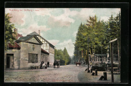 AK Stolberg I. H., Strassenpartie Am Gasthaus Auerberg  - Stolberg (Harz)