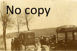 PHOTO FRANCAISE - AUTOMOBILE DE L'ETAT MAJOR DE SOUILLY PRES DE LEMMES - VERDUN MEUSE - GUERRE 1914 1918 - Guerre, Militaire