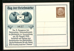 AK Tag Der Briefmarke Am 7.1.1937, Ganzsache  - Stamps (pictures)