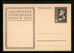 AK Wien, Europäischer Postkongress 1942, Ganzsache Deutsches Reich  - Sellos (representaciones)