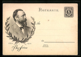 AK Porträt H. Von Stephan, Ganzsache  - Tarjetas