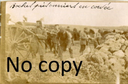 PHOTO FRANCAISE - LES PRISONNIERS EN CORVEE A LEMMES PRES DE SOUILLY - VERDUN MEUSE GUERRE 1914 1918 - Guerre, Militaire