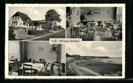 AK Waabs, Gasthaus Café Waabs-Mühle, Partie An Der Ostsee  - Autres & Non Classés