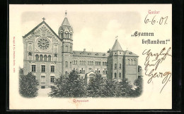 AK Goslar, Gymnasium Durch Bäume  - Goslar