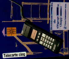 TELECARTE CINQ... BICENTENAIRE DU TELEGRAPHE CHAPPE    ...PETIT TIRAGE - 5 Unità